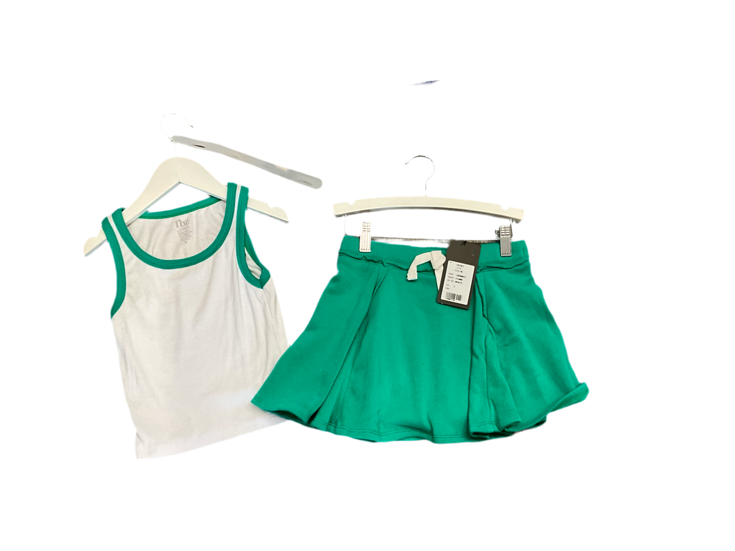 FBZ GREEN TANK AND SKIRT SET