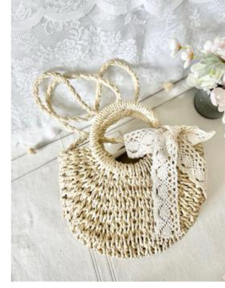 Ce ce co - Small Beige Bow with Crossbody Stripe