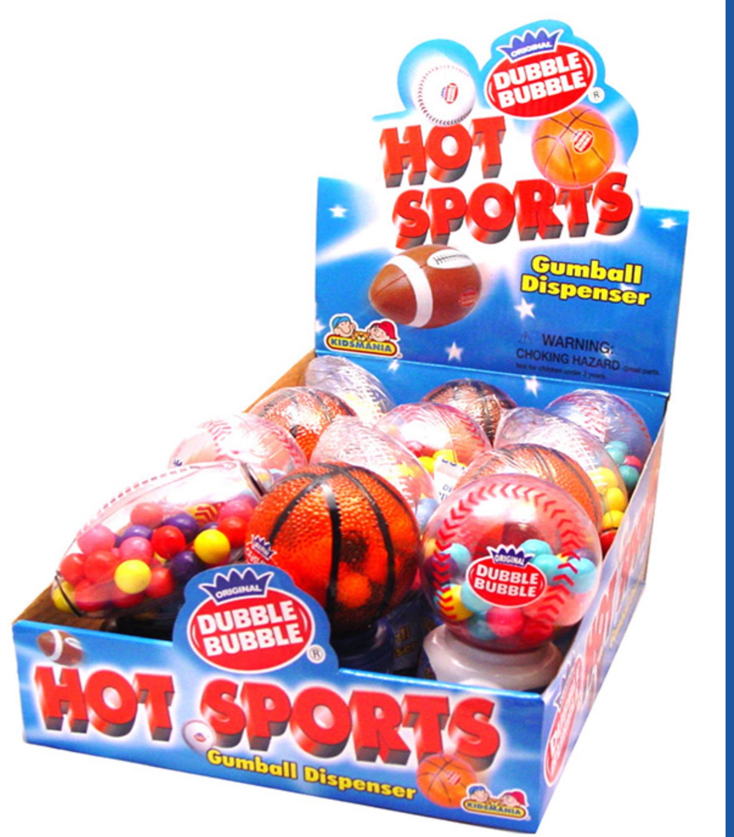Dubble Bubble Hot Sports Gum Ball Dispenser