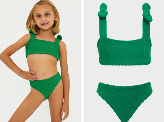 Beach Riot - Little Stella Two Piece Jelly Bean Green Terry