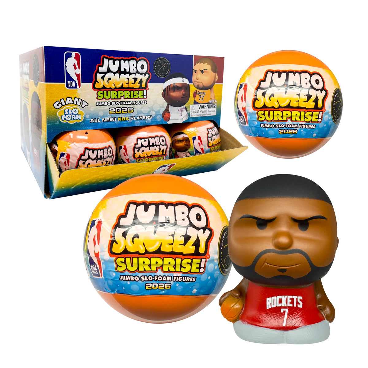 Party Animal - NBA Jumbo Squeezy Capsule Display