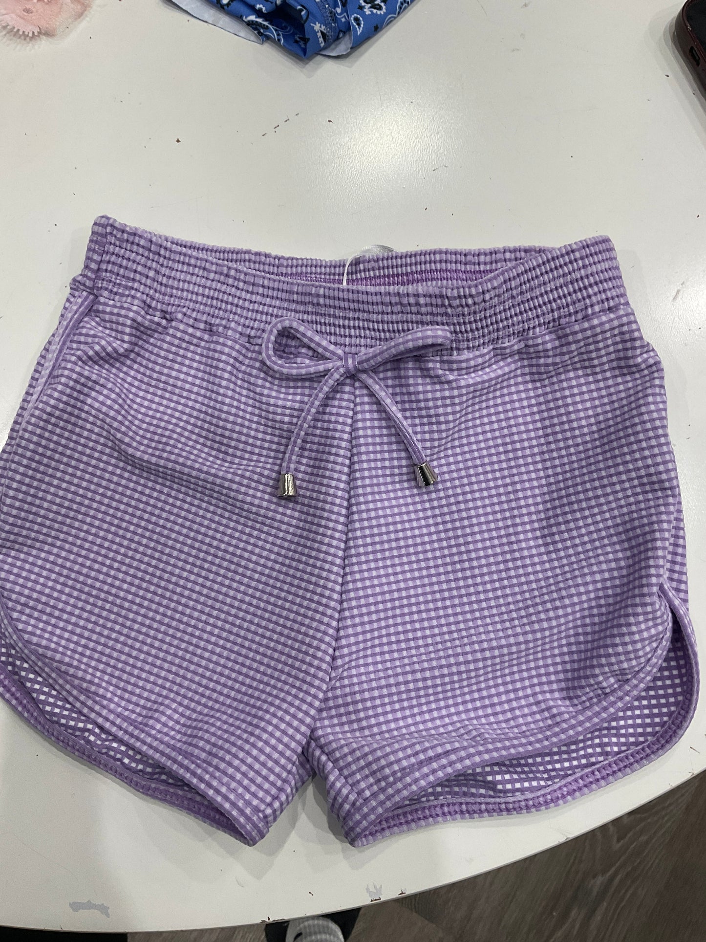 Planet Sea - Shorts Gingham Lilac