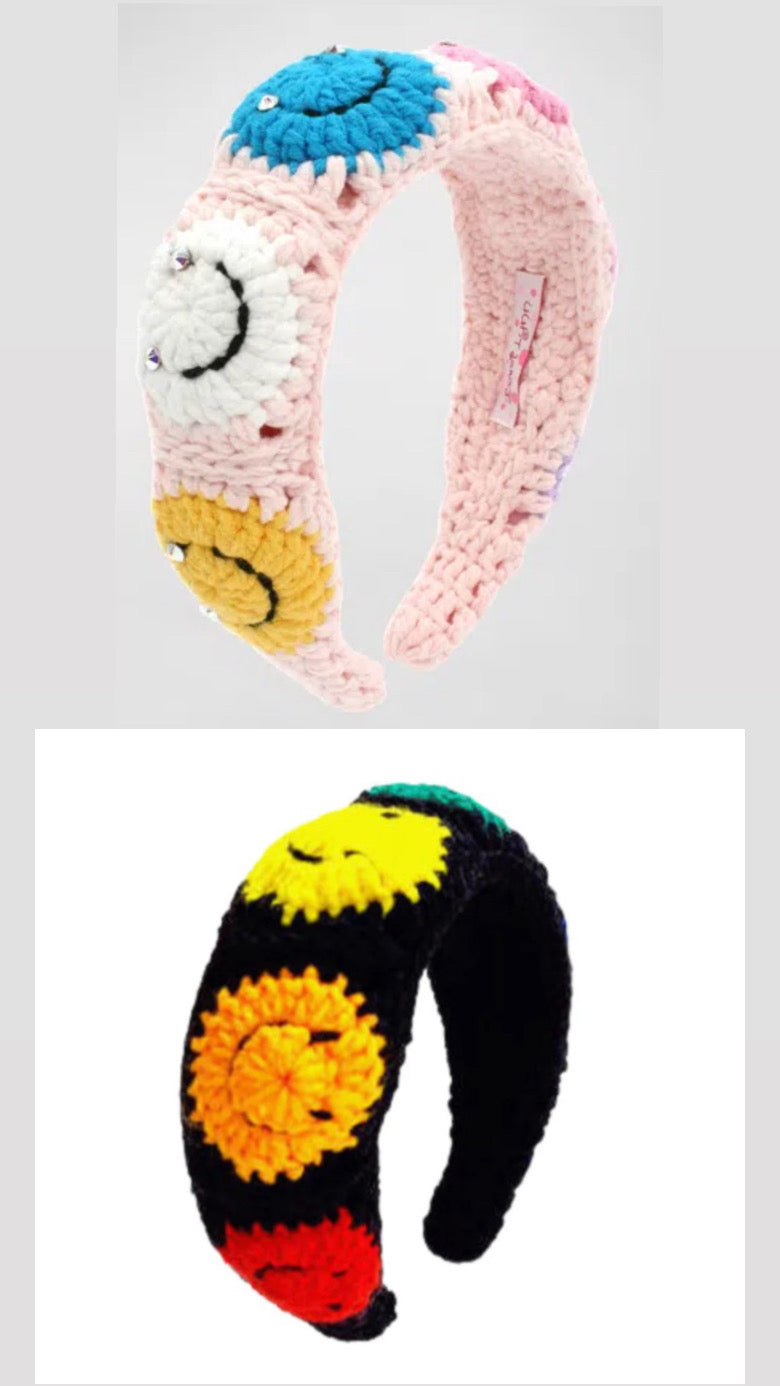 Bari lynn multi smile crochet headband