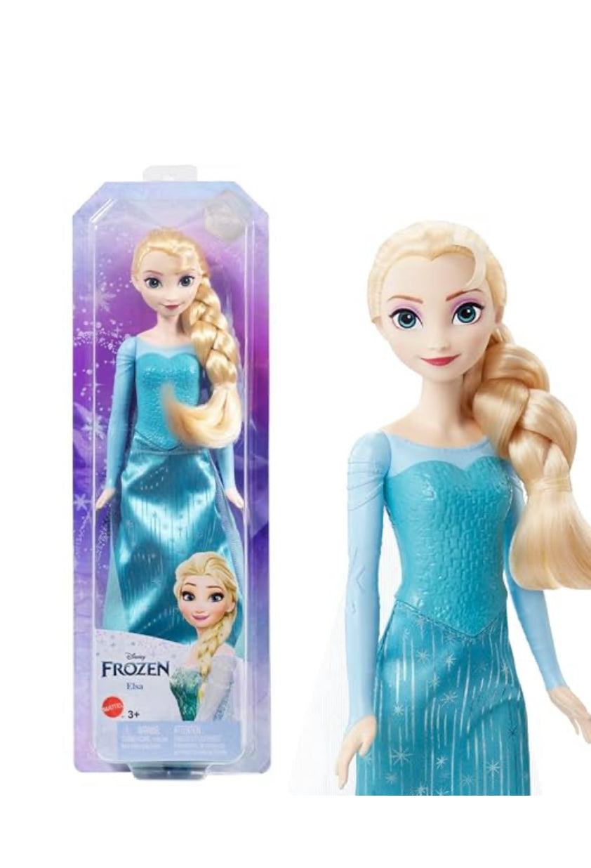 Mattel Disney Princess Dolls, Elsa Posable Fashion Doll with Signature Clothing and Accessories, Disney's Frozen Movie Toys