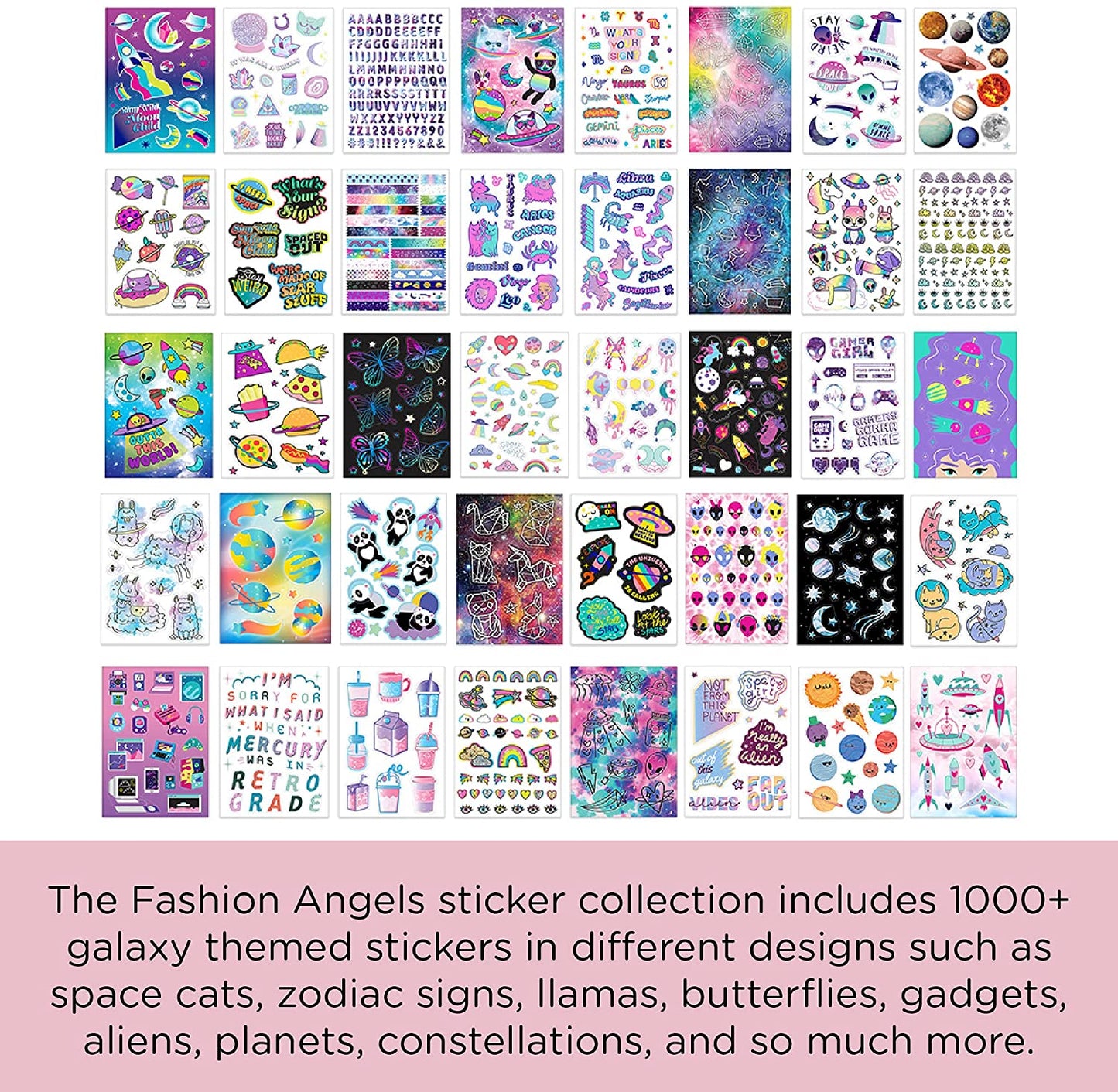 Fashion Angels 1000+ Spacey Far Out Galaxy Stickers