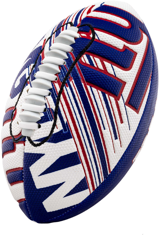 Football with the NFL Giants colors and logo