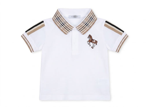 Dr. Kid - Mid White Short Sleeve Polo