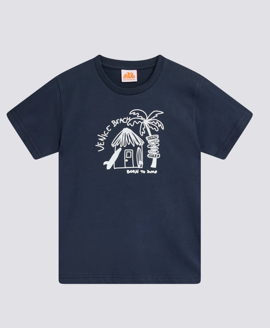 Sundek: Venice Beach Navy T Shirt