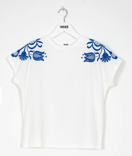 Indee - Santa T-Shirt, White