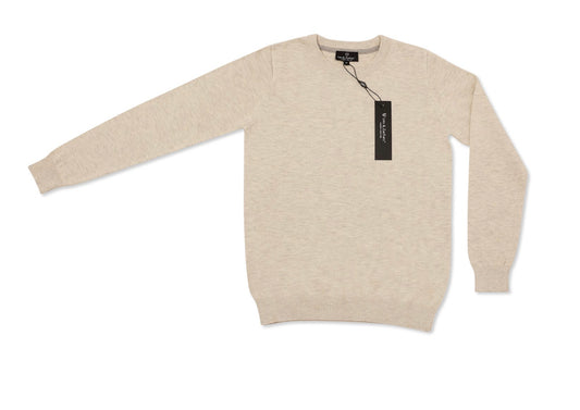 Leo and Zachary - Sweater, Heather Ivory