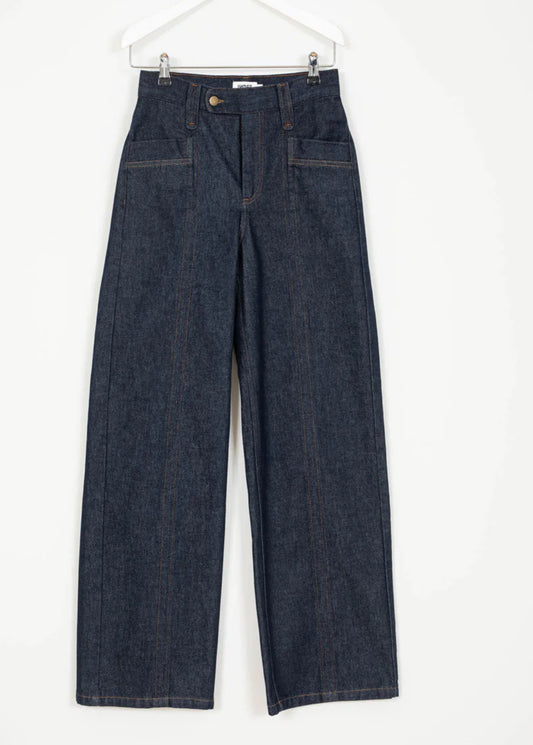 INDEE: TROUSERS TEENAGE . WIDE LEG HIGH WAISTED
JEANS TROUSERS BRUT