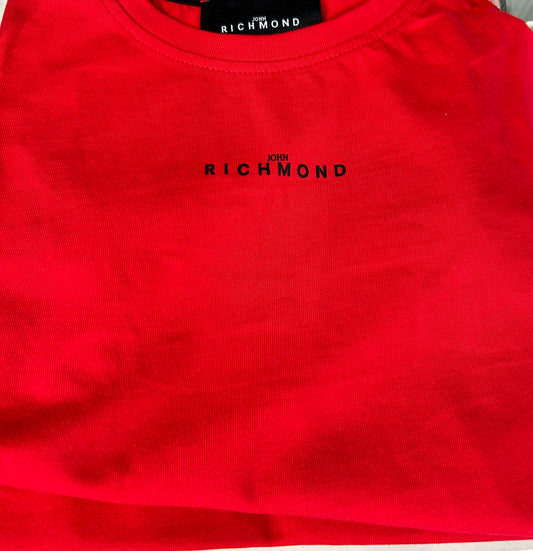 Richmond red t shirt RBA24111TS