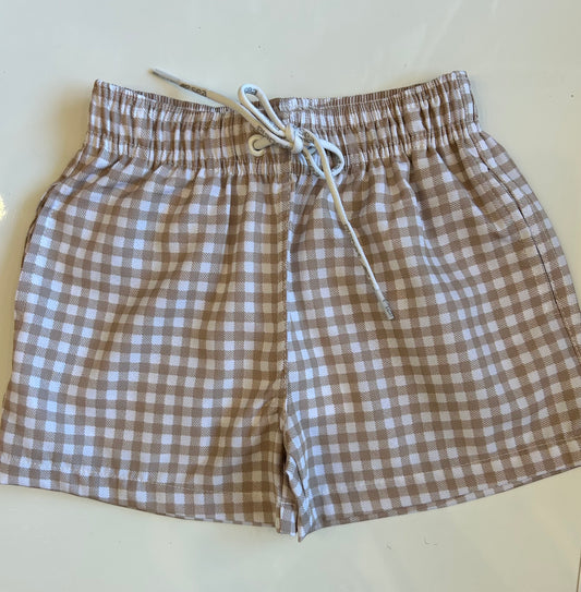 Planet sea boys gingham trunk