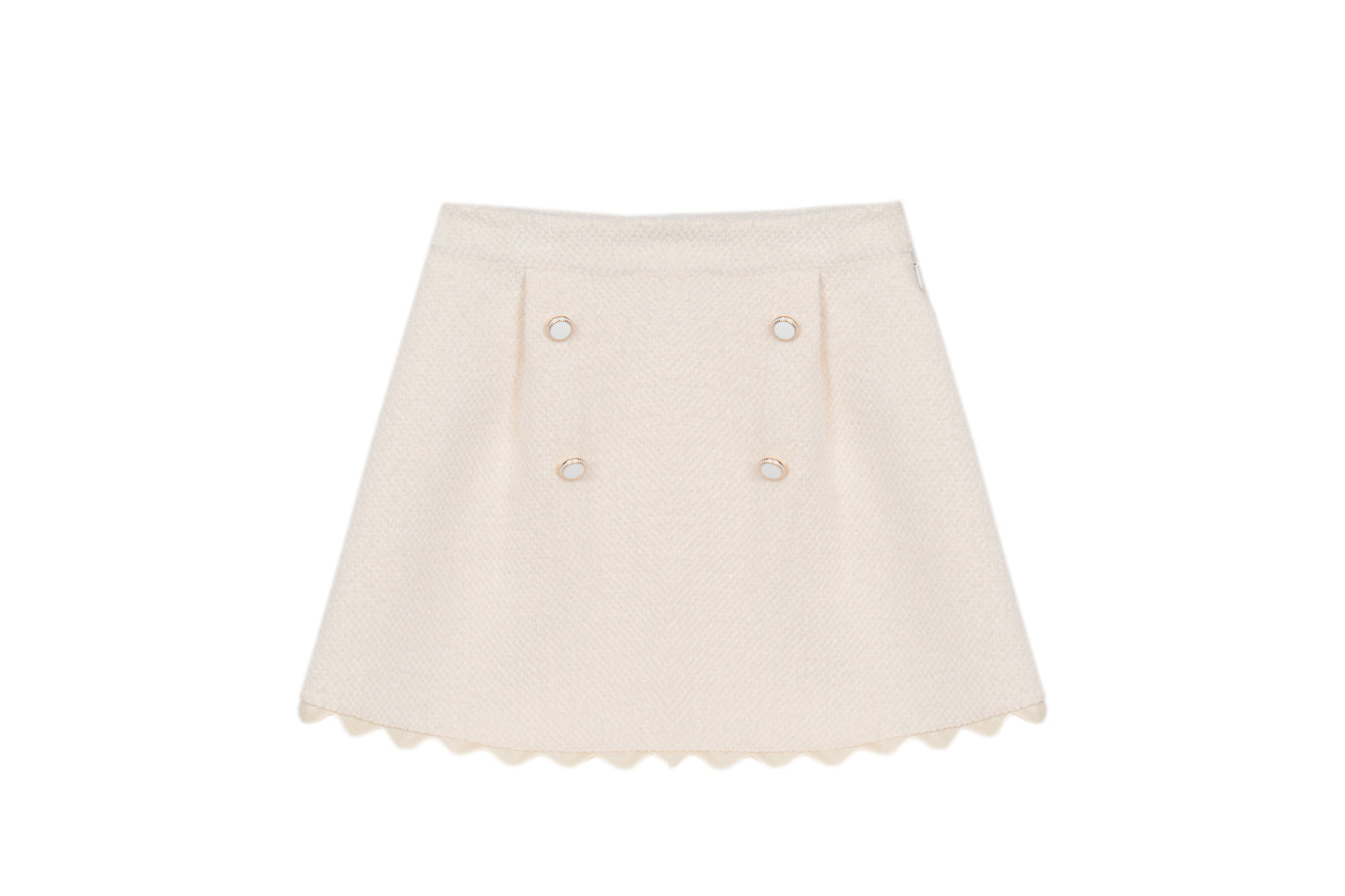 Patachou - Girls Buttoned Skirt, Ivory