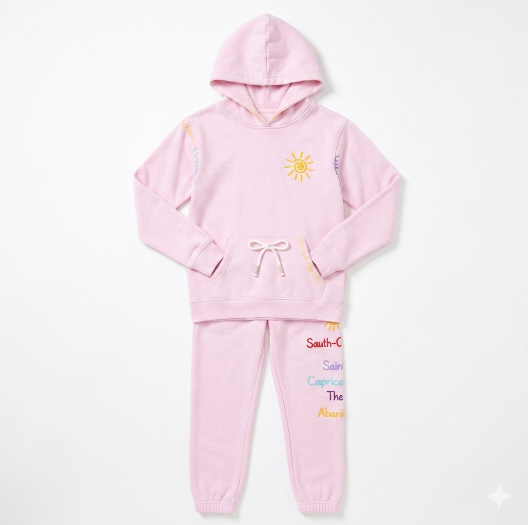 Vintage Havana - Destination Hoodie with Crochet Whip Stitch & Jogger, Pirouette