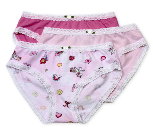 Esme - Girls 3 PK Panty, Charms