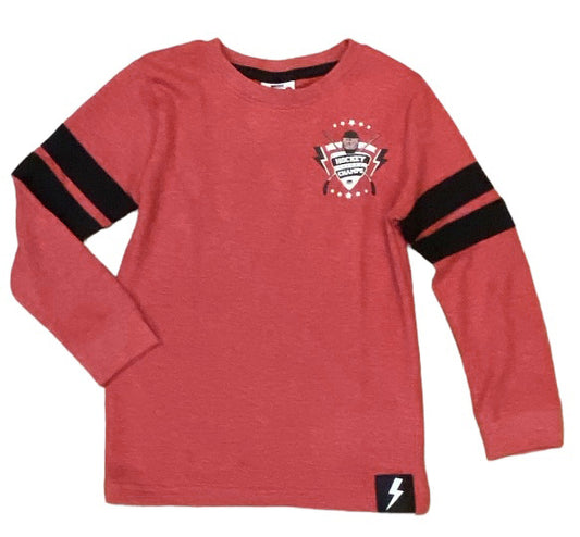 Mish hockey champs red thermal shirt