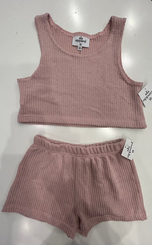 Sls apparel pink tank and shorts