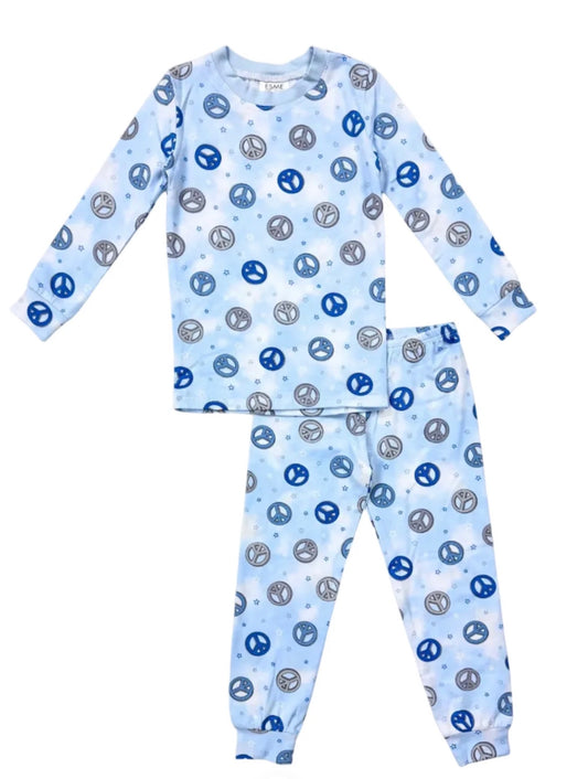 Esme - Boys Long Sleeve Pajamas, Peace
