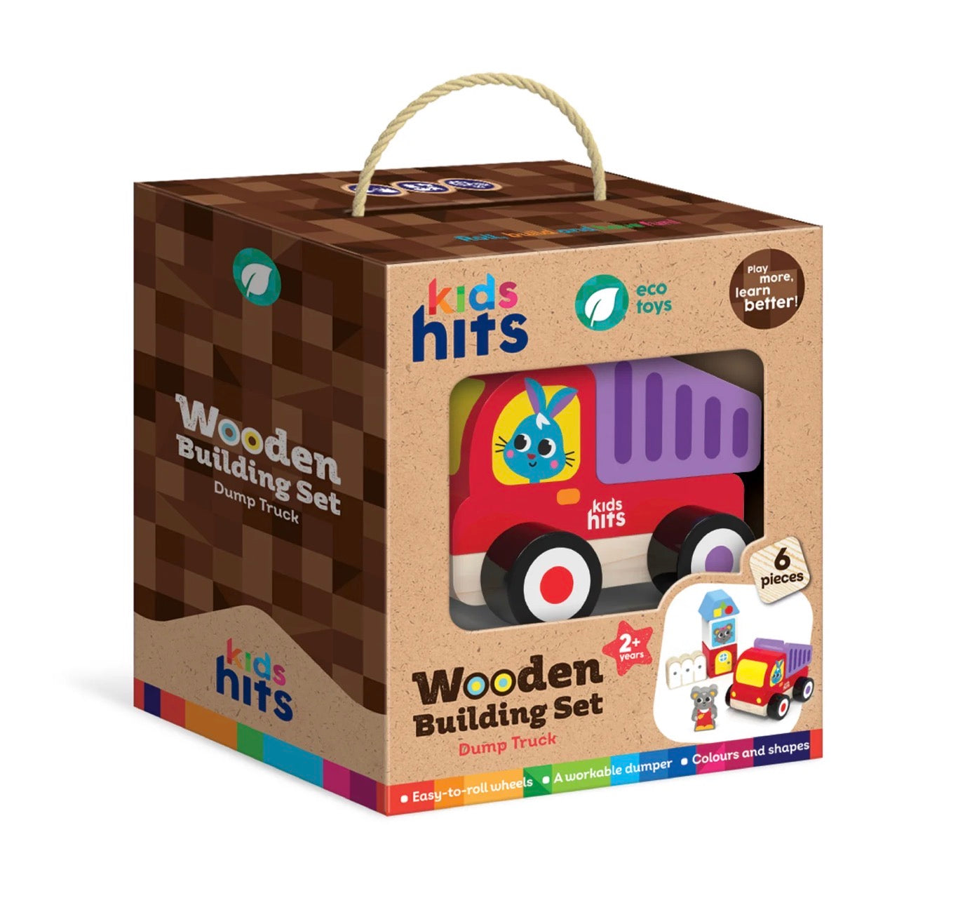 Kids Hits - Dump Truck Wooden Building Set