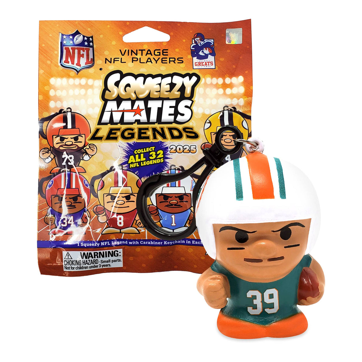 Party Animal - NFL SqueezyMates Legends Gravity Feed Display