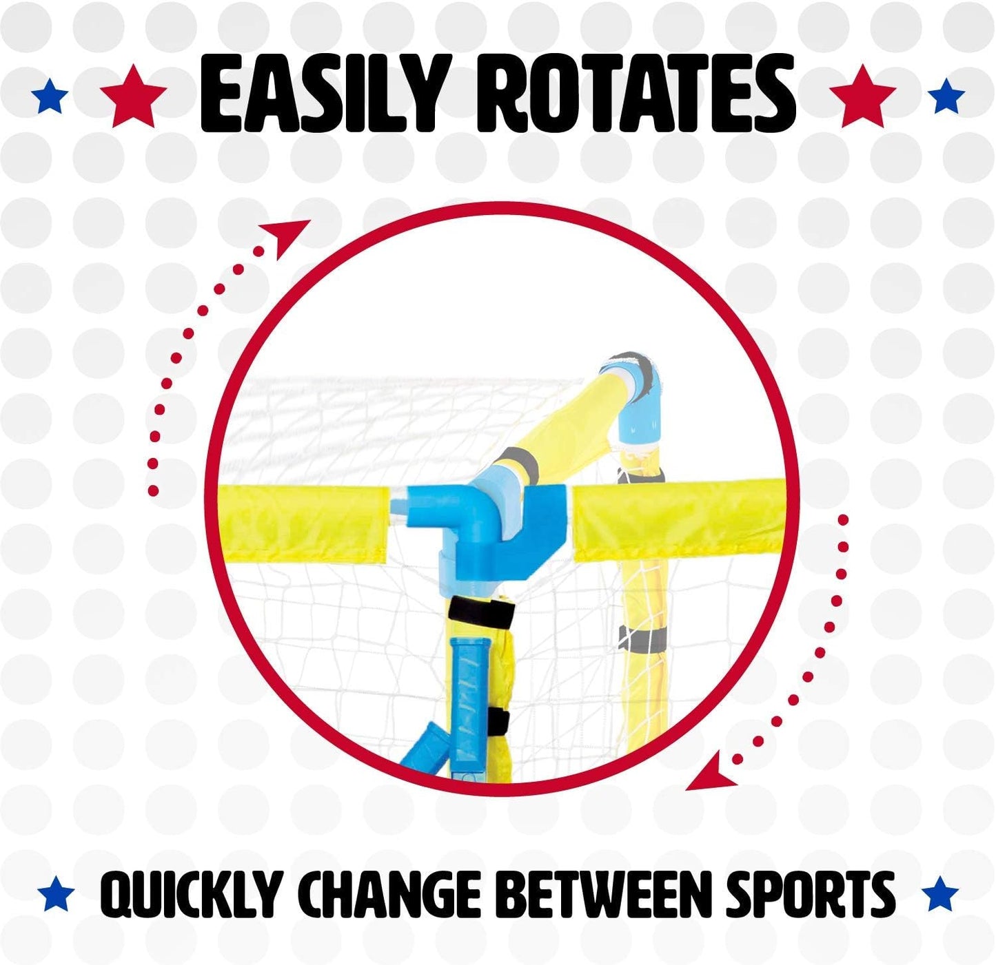 Visual on how to put the net together.