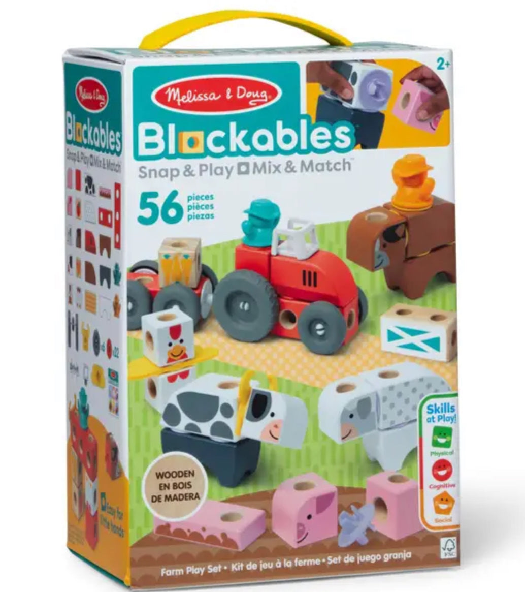 Melissa & Doug - Blockables™ 56pc All Around Town Gift Bundle