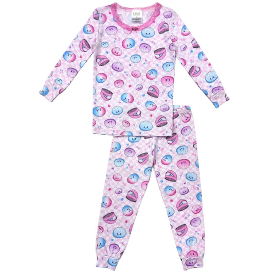 Esme - Girls Long Sleeve Pajama Set, Dumplings