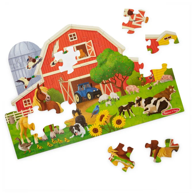 Melissa & Doug - Busy Barn Floor Puzzle