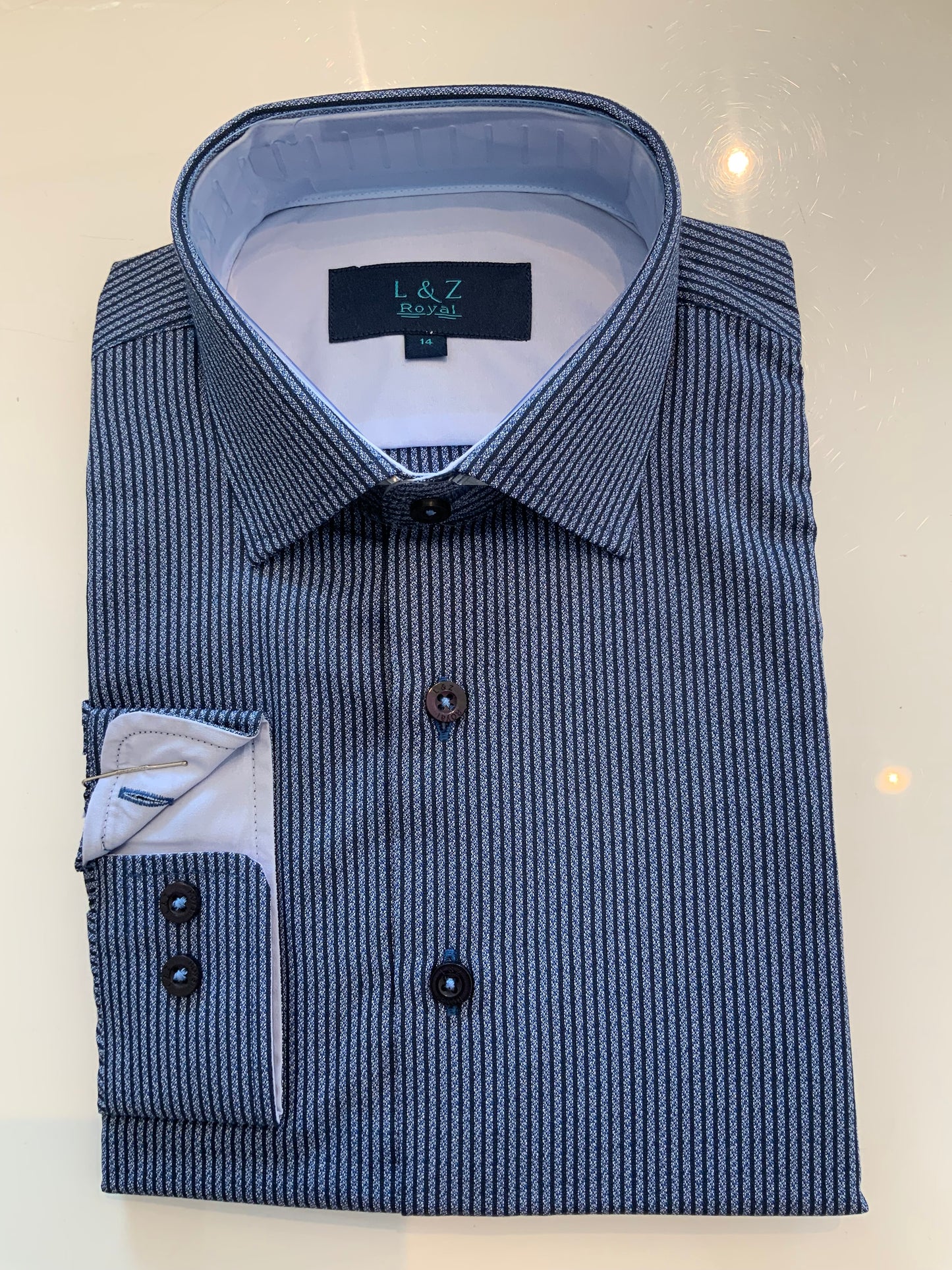 Leo and Zach Long Sleeve Dress Shirt Fall 24