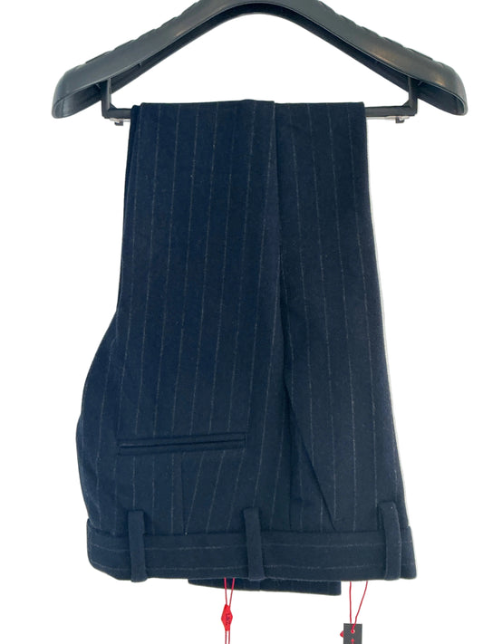 Leo and Zachary - Boys Pants, Navy Pinstripes