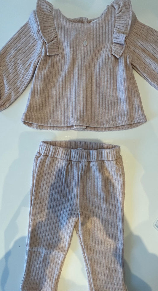 Patachou pap/con4133095 dusty pink baby set knit