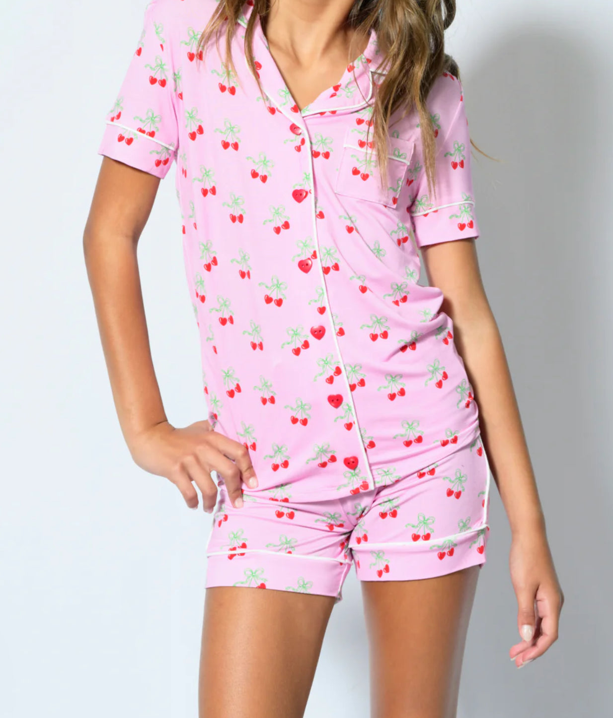 Katie J - Junior (big girl) Short Sleeve & Shorts PJ Set