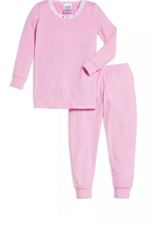 ESME Girls' Solid Pajama Set - Little Kid, Big Kid