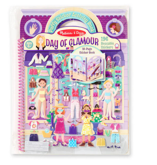 Puffy Sticker Activity Book - Day of Glamour