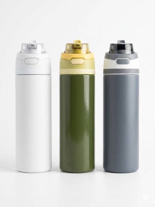 Stainless Flip Straw bottle