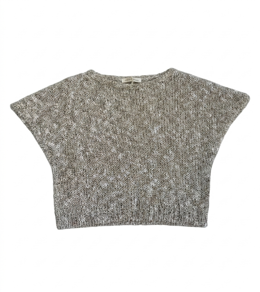 Zhoe & Tobiah - Girls Knitted Poncho, Gold