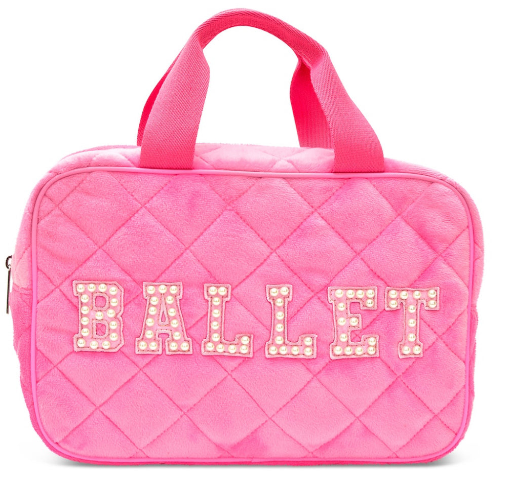 Iscream Ballet Quilted Large Cosmetic Bag