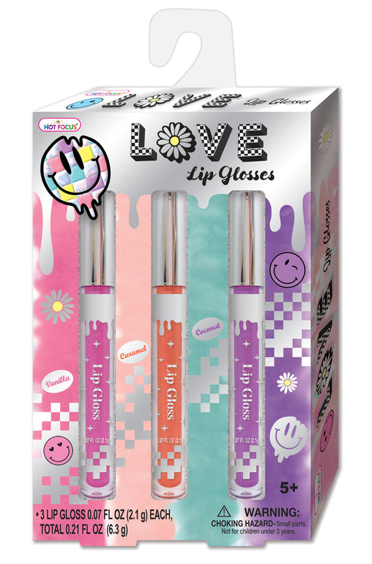 Hot focus lip glosses