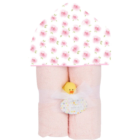 Baby Jar - Deluxe Hooded Towel, Rosebuds