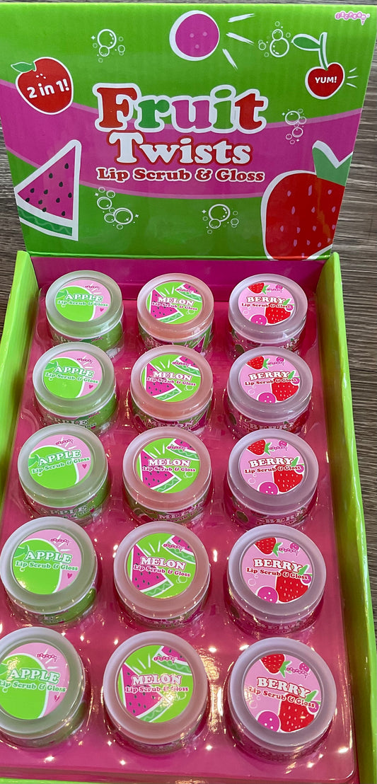 Iscream fruit twist lip scrub and gloss