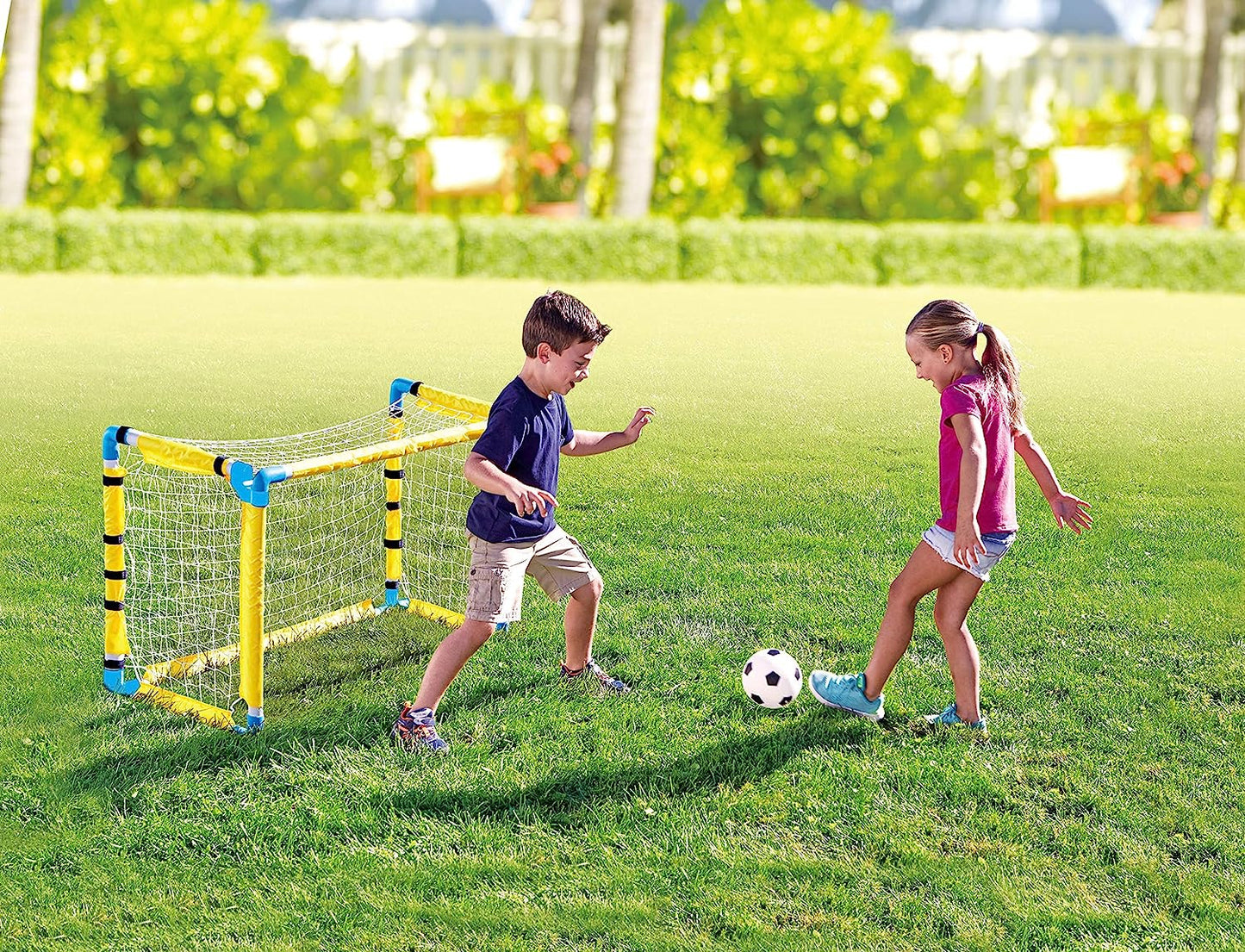 Picture of kids playing soccer.