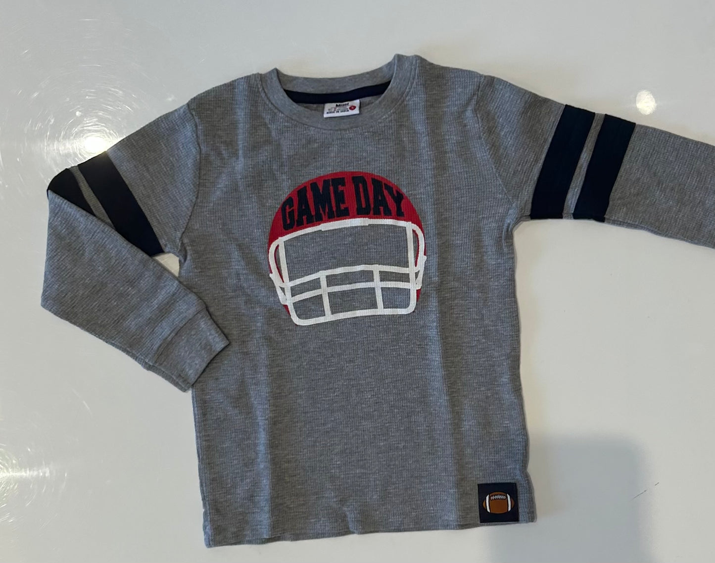 Mish game day heather grey tee