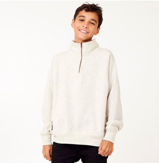 Vintage Havana - Burnout 3/4 Zip Pillover Sweatset