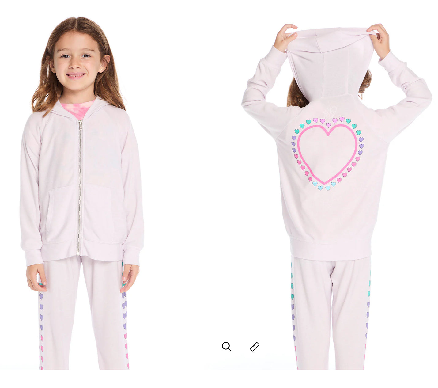 Chaser Love Hearts Hoodie and sweatpants set