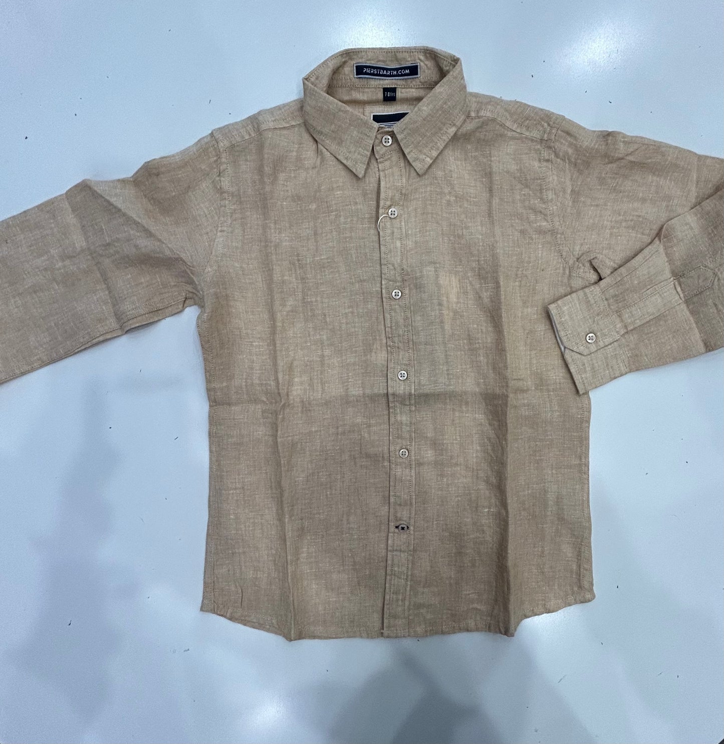 Pier st barths linen solid long sleeve button downs