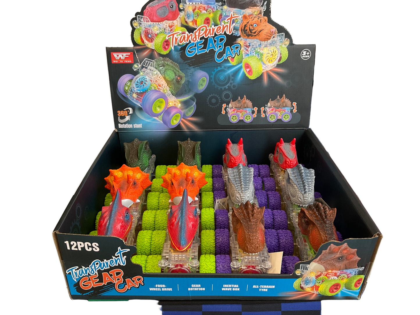 Master Toys- LIGHT UP DINO GEAR VEHICLES