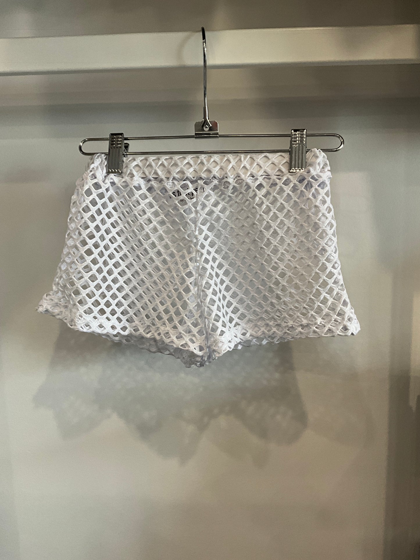 Les Tout Petits - White Sparkle Mesh Short