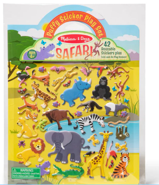 Melissa and Doug Puffy Sticker Play Set - Safari