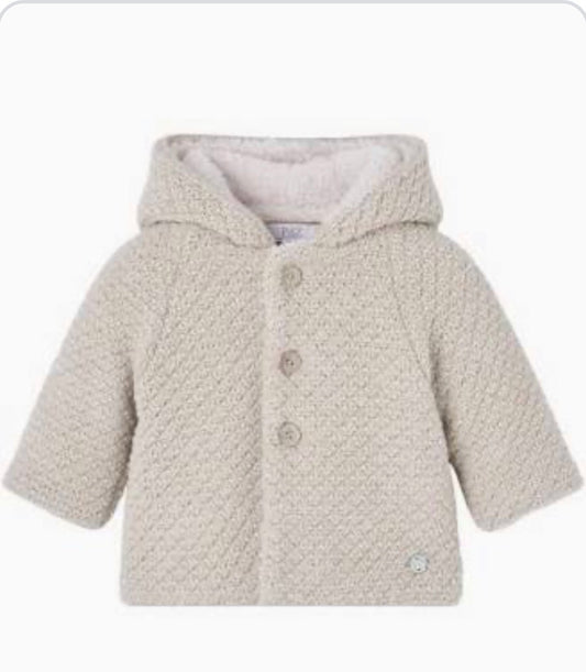 Paz Rodriguez - Esencial Woven Newborn Coat, Light Brown
